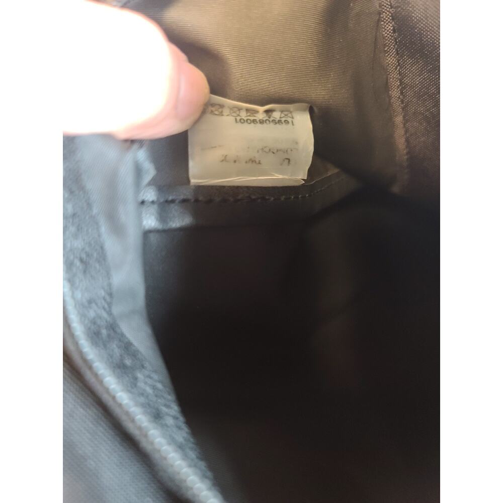 Longchamp Le Pliage Mini Backpack Black Nylon Black Leather Flap - Picture 4 of 7